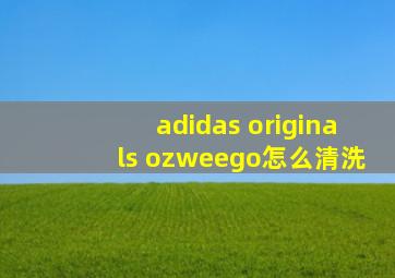 adidas originals ozweego怎么清洗